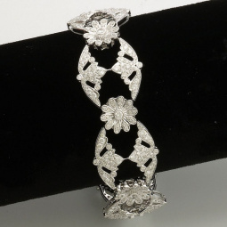 Luxurious Diamond Bracelet | 18K White Gold Diamond Bracelet with 7 CTS of Diamonds